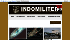 What Indomiliter.com website looked like in 2020 (4 years ago)
