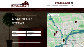 What Immeublesdesmarais.ca website looked like in 2020 (4 years ago)