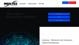 What Insolvex.de website looked like in 2020 (4 years ago)