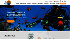 What Iliosdiveclub.de website looked like in 2020 (5 years ago)