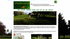 What Indianmeadowsgolfcourse.com website looked like in 2020 (4 years ago)