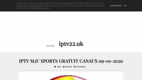 What Iptv22.uk website looked like in 2020 (4 years ago)