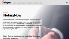 What Inotarynow.com website looked like in 2020 (4 years ago)