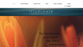 What Illuminateyoga.com website looked like in 2020 (4 years ago)