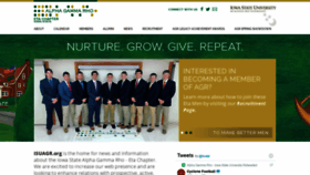 What Isuagr.org website looked like in 2020 (5 years ago)