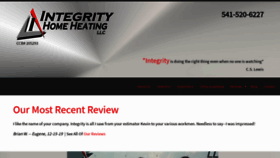 What Integrityhomeheating.com website looked like in 2020 (4 years ago)