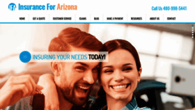What Insuranceforarizona.com website looked like in 2020 (4 years ago)