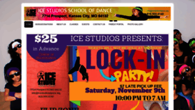 What Icestudiosdance.org website looked like in 2020 (4 years ago)