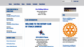 What Ithacasunriserotary.org website looked like in 2020 (4 years ago)