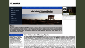 What Iitjodhpur.com website looked like in 2020 (4 years ago)