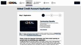 What Iddealcreditcard.com website looked like in 2020 (4 years ago)