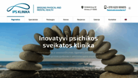 What Ipsklinika.lt website looked like in 2020 (4 years ago)