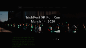 What Irishfestfunrun.com website looked like in 2020 (4 years ago)