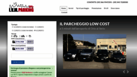 What Ivmparking.it website looked like in 2020 (4 years ago)