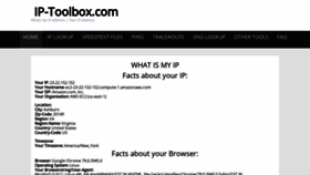 What Ip-toolbox.com website looked like in 2020 (4 years ago)