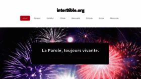 What Interbible.org website looked like in 2020 (4 years ago)