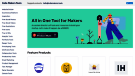 What Indiemakers.tools website looked like in 2020 (4 years ago)