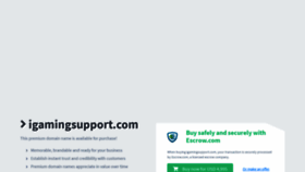 What Igamingsupport.com website looked like in 2020 (4 years ago)