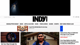 What Indyweek.com website looked like in 2020 (4 years ago)