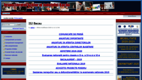 What Isjbacau.ro website looked like in 2020 (4 years ago)