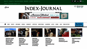 What Indexjournal.com website looked like in 2020 (4 years ago)