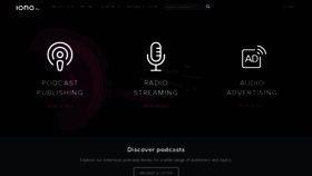 What Iono.fm website looked like in 2020 (5 years ago)