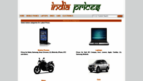 What India-prices.blogspot.com website looked like in 2020 (4 years ago)