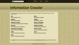 What Informationcrawler.com website looked like in 2020 (4 years ago)