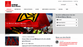What Igmetall-mainz-worms.de website looked like in 2020 (4 years ago)