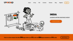 What India.uvocorp.com website looked like in 2020 (4 years ago)