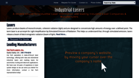 What Industriallasers.net website looked like in 2020 (4 years ago)