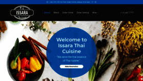 What Issarathaicuisine.com website looked like in 2020 (4 years ago)