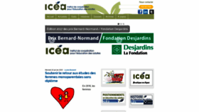 What Icea.qc.ca website looked like in 2020 (4 years ago)