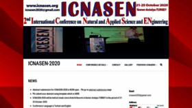 What Icnasen.org website looked like in 2020 (4 years ago)