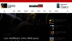 What Internationalnews.fr website looked like in 2020 (4 years ago)