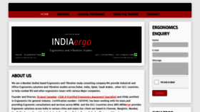 What Indiaergo.com website looked like in 2020 (4 years ago)
