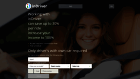 What Indriverjob.com website looked like in 2020 (4 years ago)