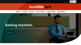 What Incrediblebank.com website looked like in 2020 (4 years ago)