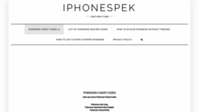 What Iphonespek.com website looked like in 2020 (4 years ago)