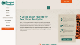 What Internationalpalmscocoabeach.com website looked like in 2020 (4 years ago)