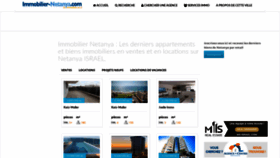 What Immobilier-netanya.com website looked like in 2020 (4 years ago)