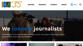 What Icfj.org website looked like in 2020 (4 years ago)