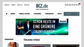 What Ikz.de website looked like in 2020 (4 years ago)