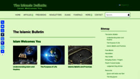 What Islamicbulletin.org website looked like in 2020 (4 years ago)