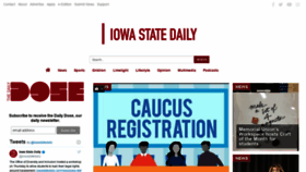 What Iowastatedaily.com website looked like in 2020 (4 years ago)