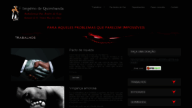 What Imperiodequimbanda.com.br website looked like in 2020 (4 years ago)