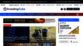 What Investingcube.com website looked like in 2020 (4 years ago)