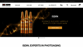 What Isdin.com website looked like in 2020 (4 years ago)