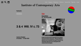 What Ica.art website looked like in 2020 (4 years ago)