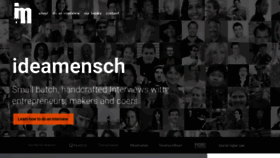 What Ideamensch.com website looked like in 2020 (4 years ago)